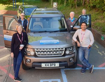 Volunteer drivers helping the NHS all year round