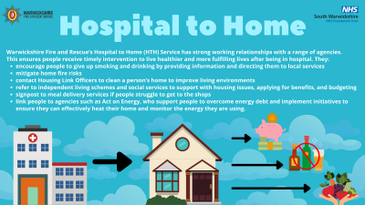 Warwickshire Fire and Rescue's Hospital to Home Service has strong working relationships with a number of agencies